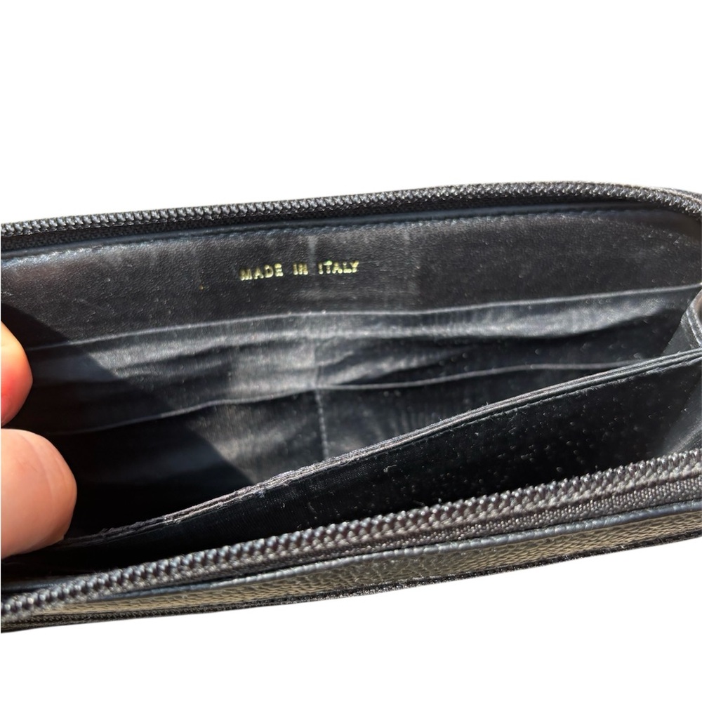 CHANEL Black wallet caviar Leather Zip around Wallet with dust bag - Picture 10 of 16